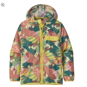 Patagonia Kids' Baggies Jacket yellow floral Large 12